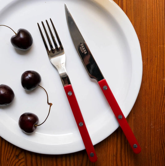 Sabre Cutlery Set Burgundy