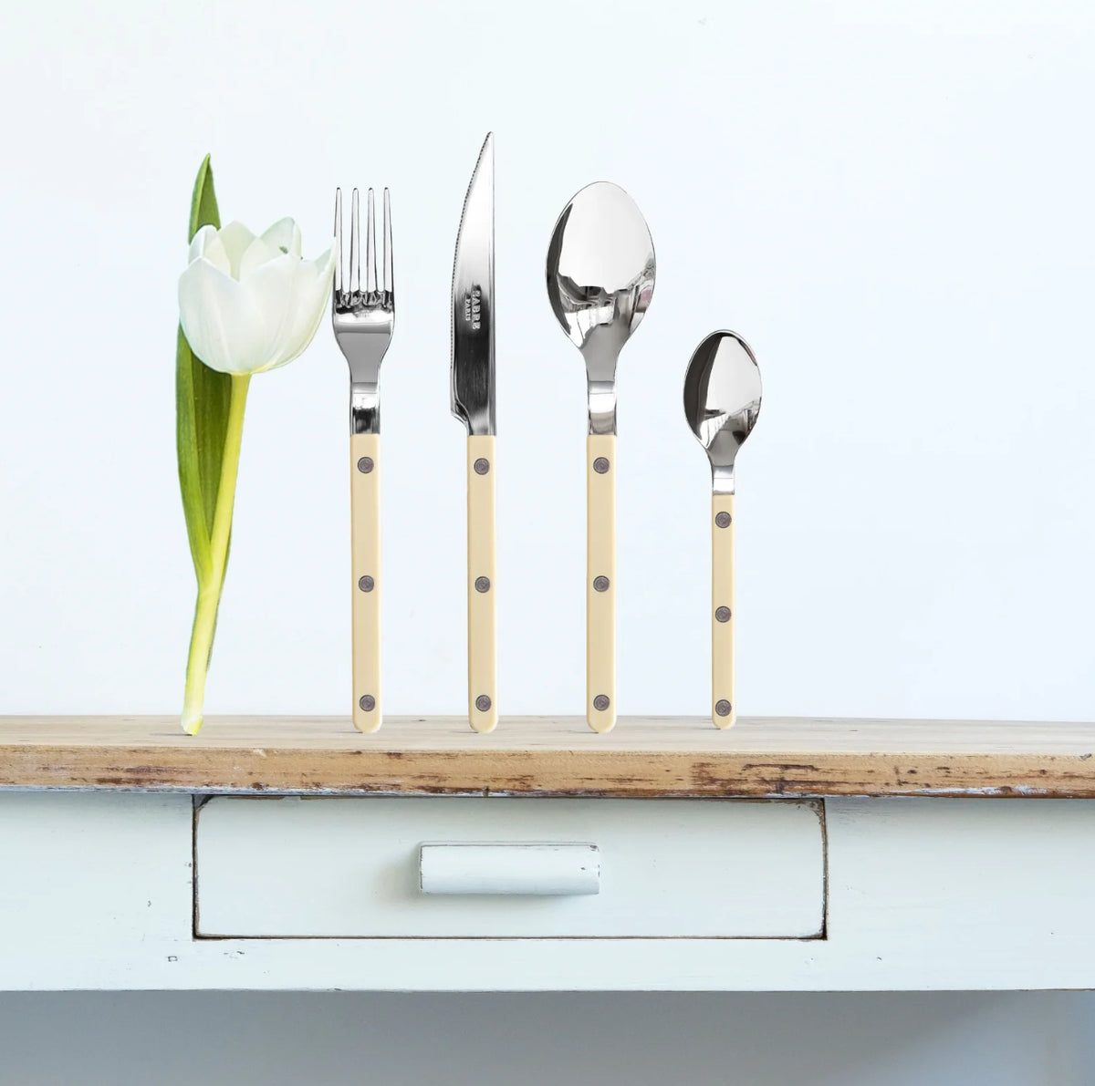 Sabre Paris Cutlery Set 24 pcs Ivory