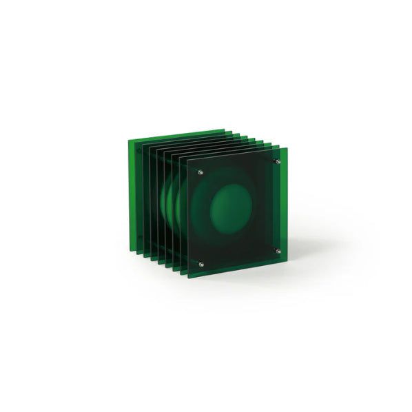 LOP Small Square Green Lamp