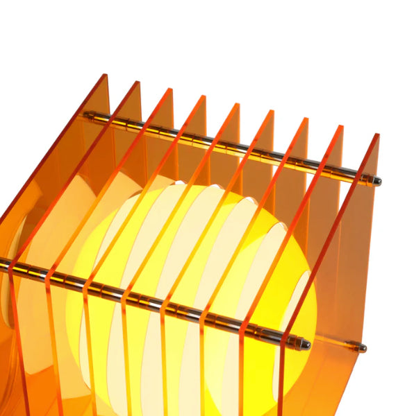 LOP Small Square Orange Lamp
