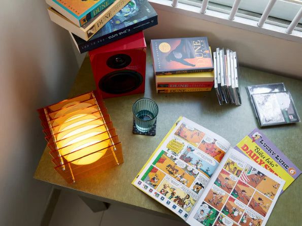 LOP Small Square Orange Lamp