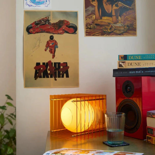 LOP Small Square Orange Lamp