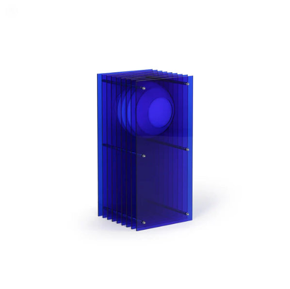 LOP Small Rectangle Blue Lamp