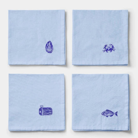 Midnatt Napkin Set Josefin La Mer