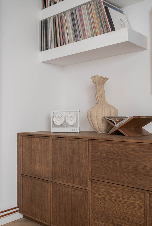 TRANSPARENT Lille Højttaler Hvid