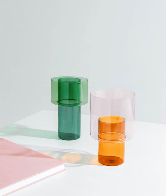 Vase Boreale Petrol & Green