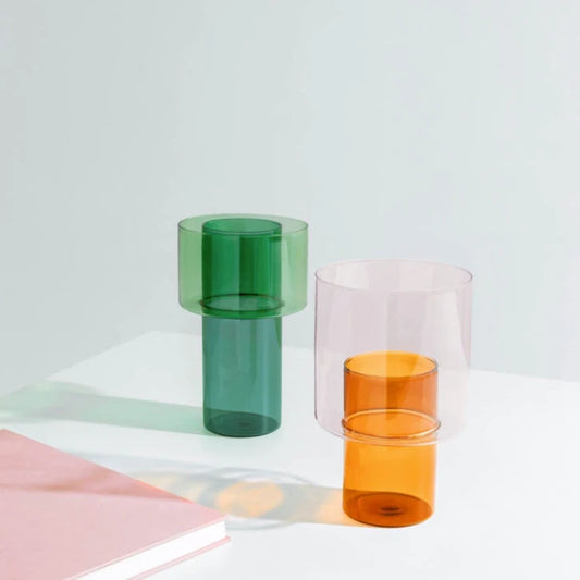 Vase Boreale Amber & Pink