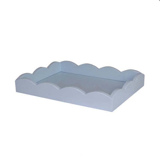 Scalloped Tray Pale Denim