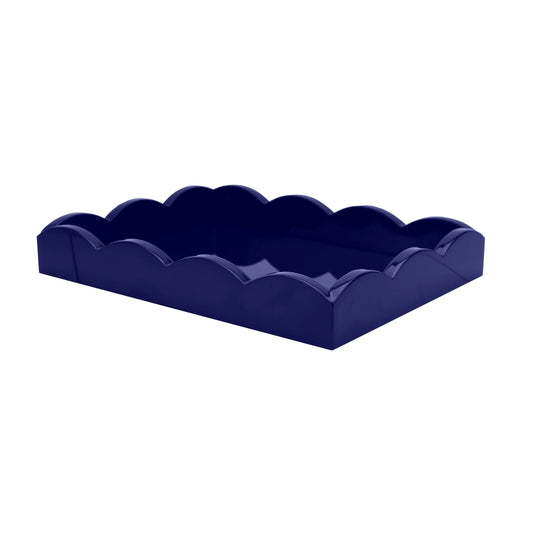 Scalloped Tray Navy Blue