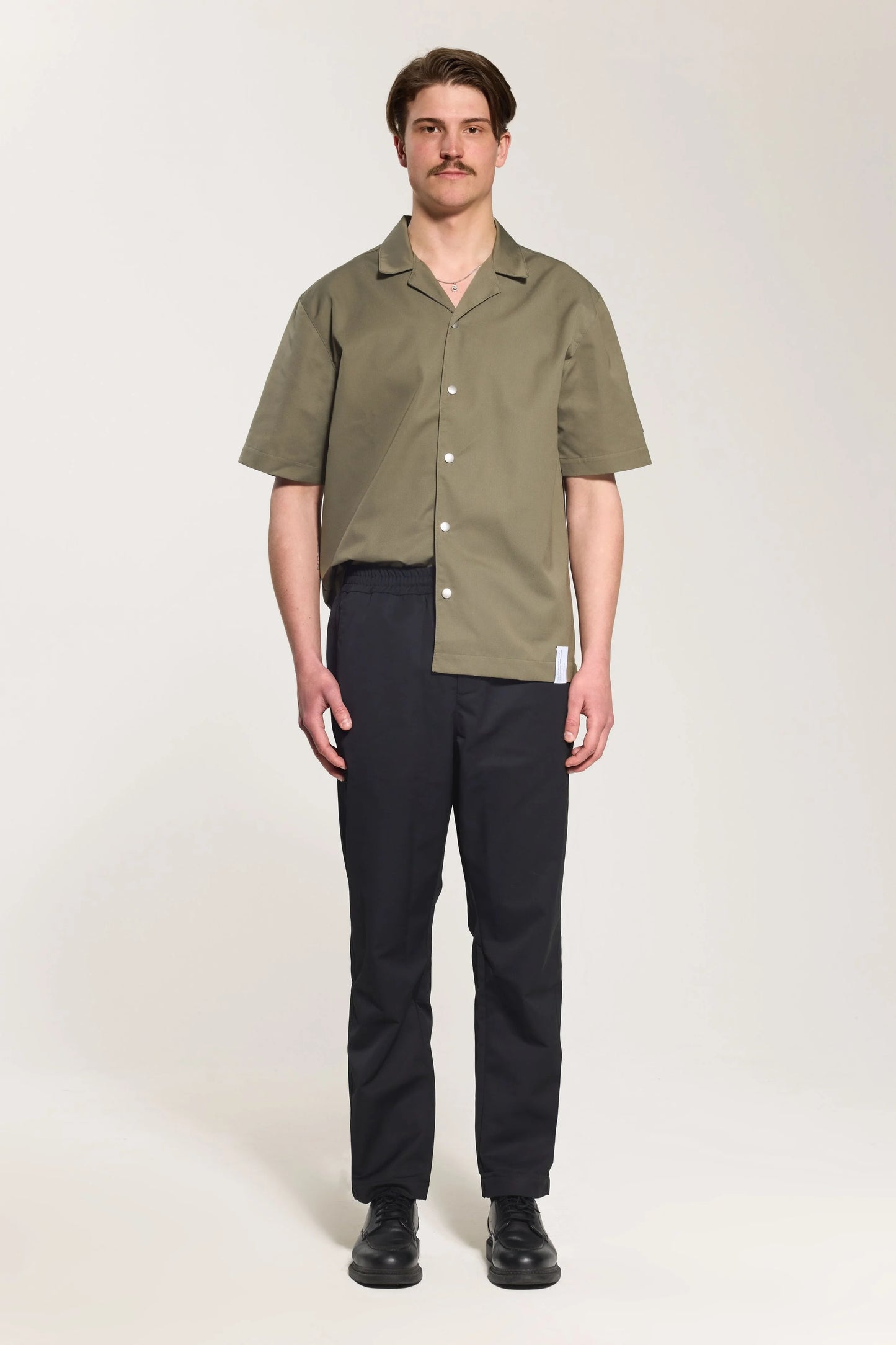 Smör Camp-Collar Jacket Olive