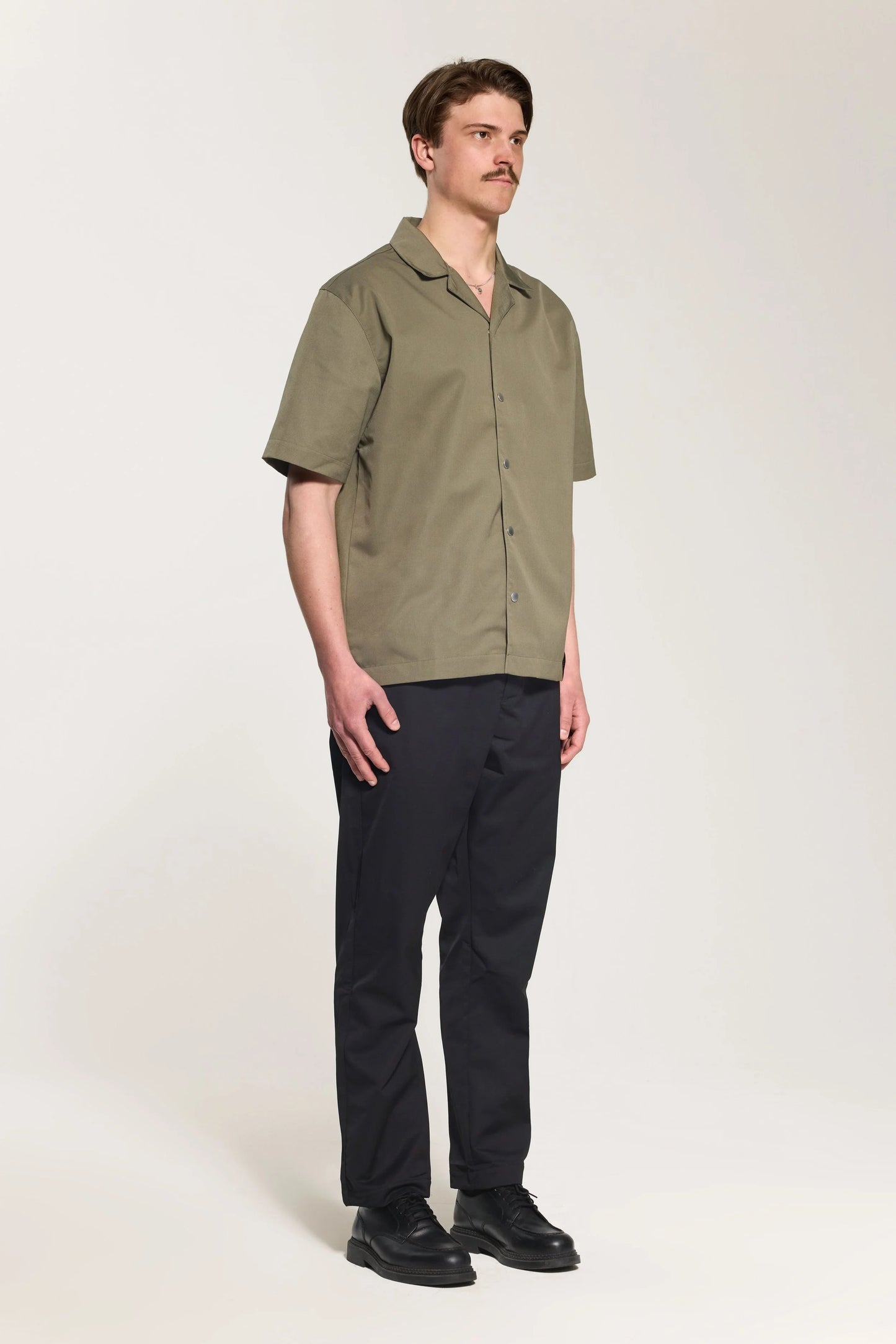 Smör Camp-Collar Jacket Olive