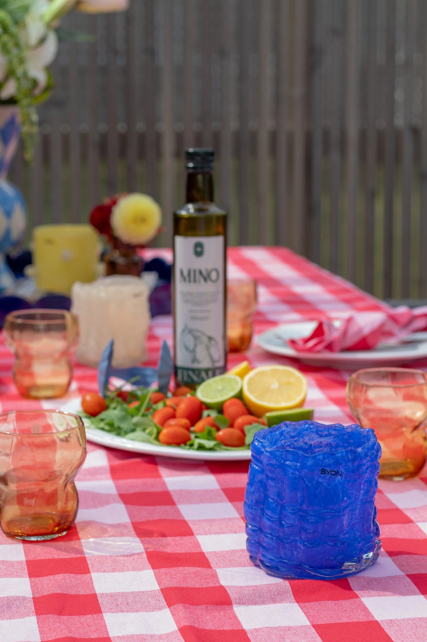 Candle Holder Laranne Blue