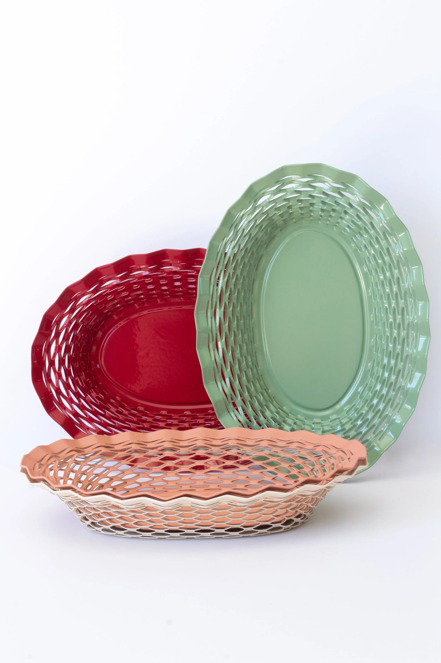 Bread Basket Medium Red
