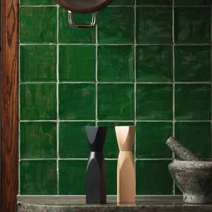 Woodi Salt & Pepper Grinder Black Stained Beech