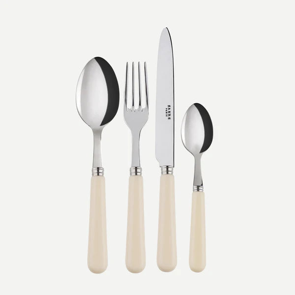 Sabre Besteckset, 24-teilig, Pop Unis Elfenbein
