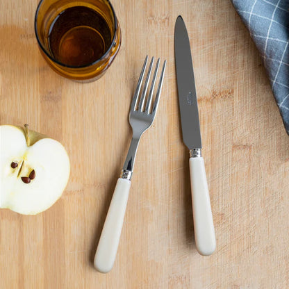 Sabre Besteckset, 24-teilig, Pop Unis Elfenbein