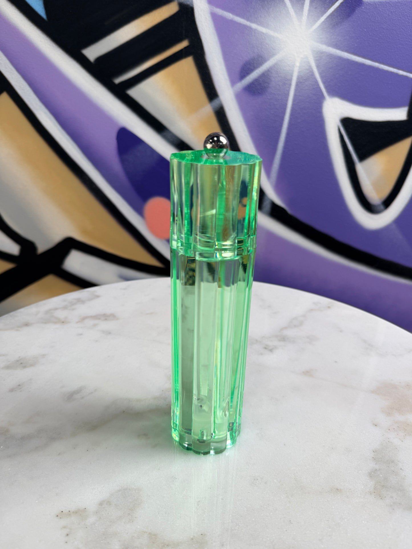 Icy Flute Green Salt & Pepper Mill