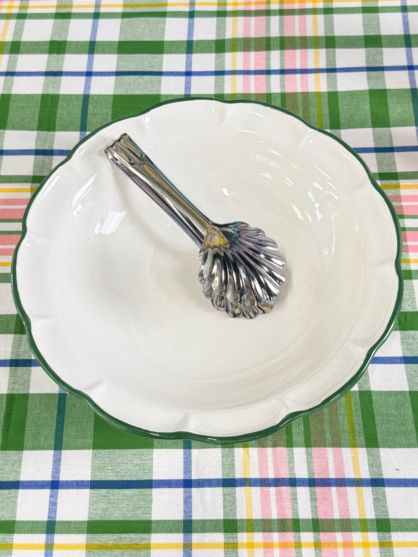 Salad Bowl Dark Green Line