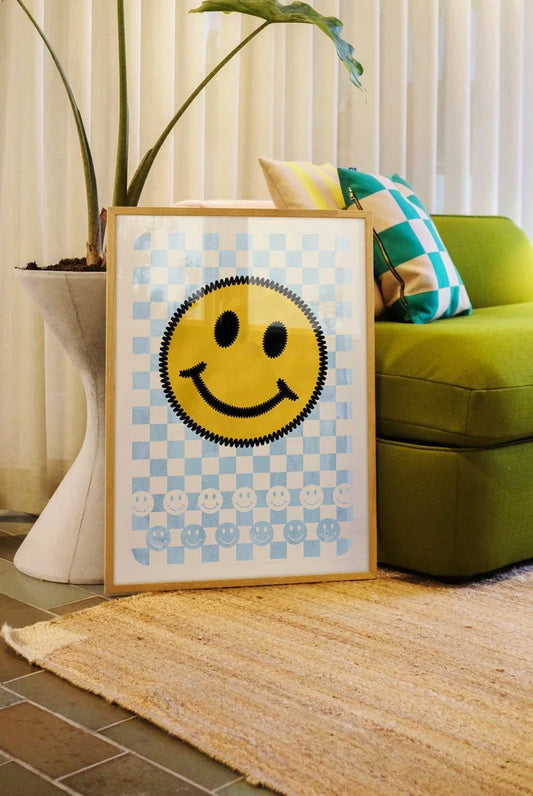 Plakat Smiler Blå 