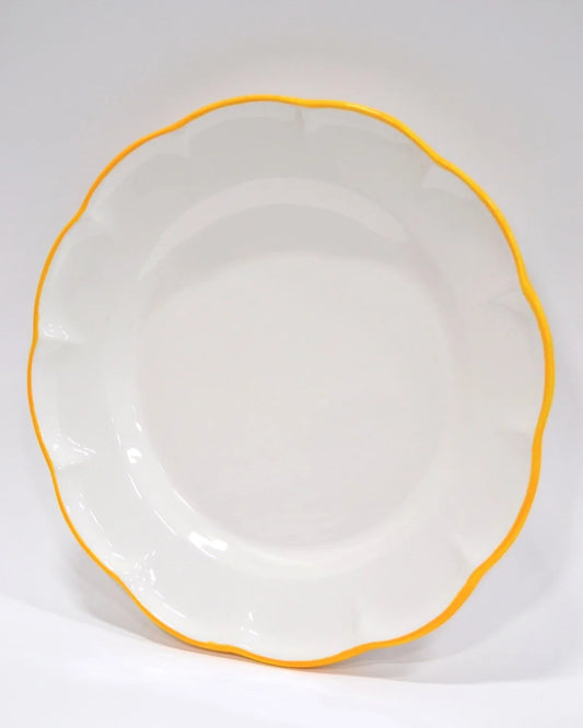 Dinner Plate Yellow Line