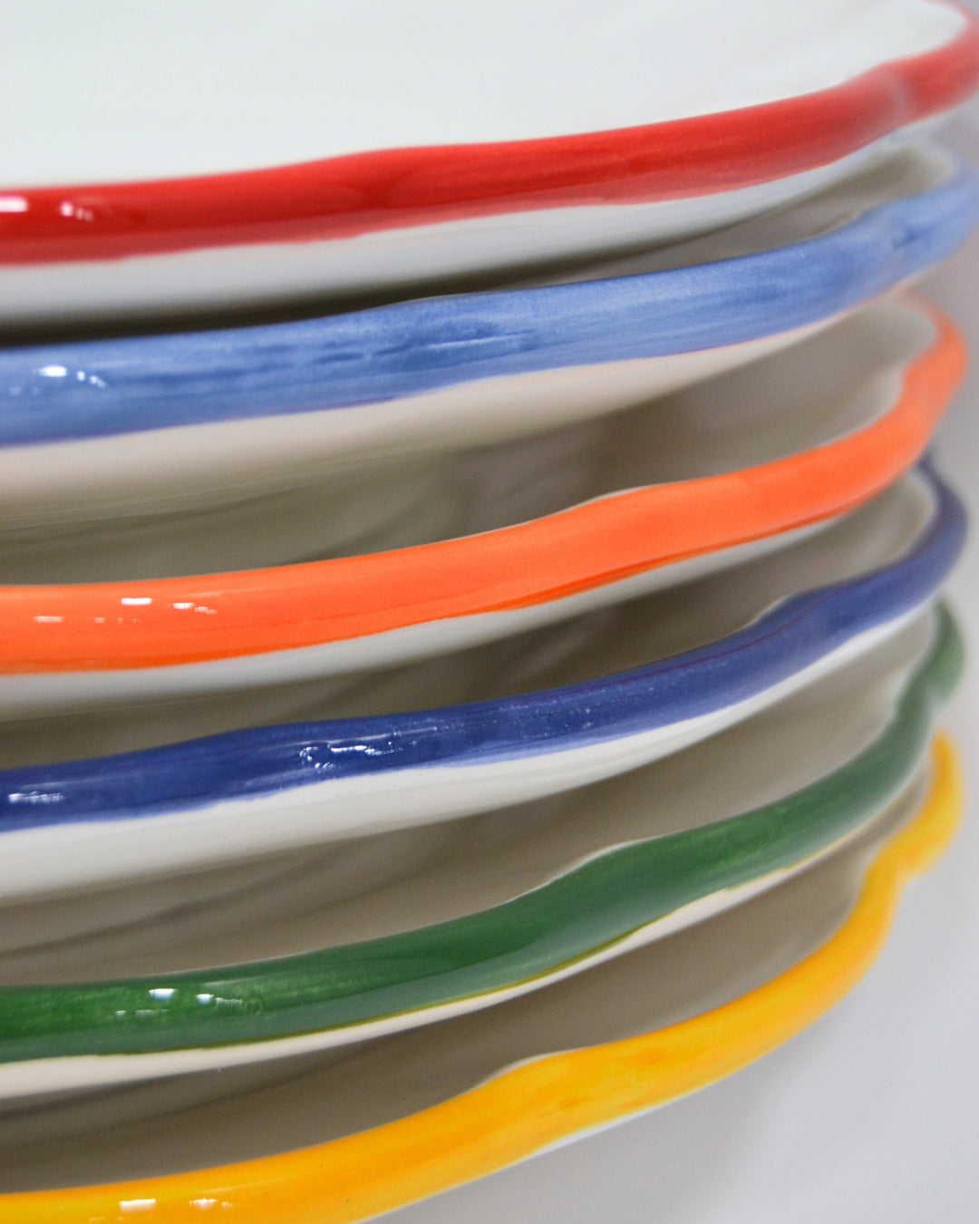 Dinner Plate Orange Line