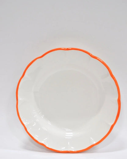 Pasta Plate Orange Line