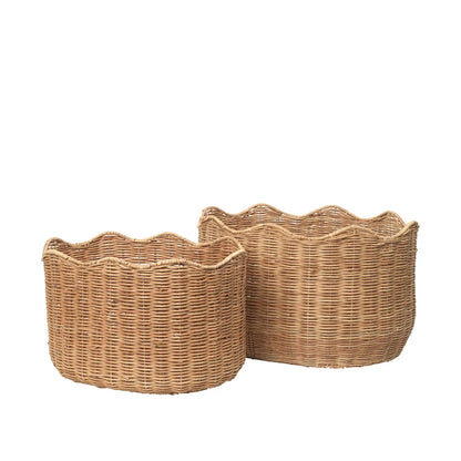 Ensemble de 2 paniers ovales Lola