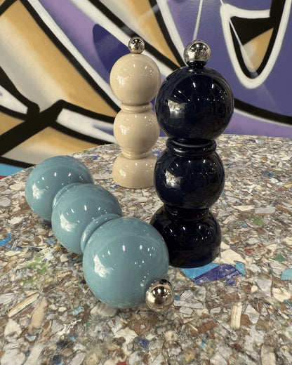 Mini Bobbin Salt & Pepper Mill Beige