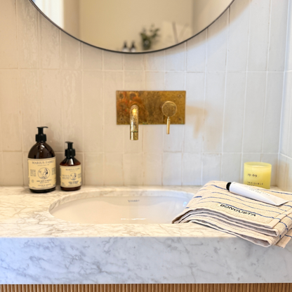 Bongusta Towels Moonbeam & Ultramarine