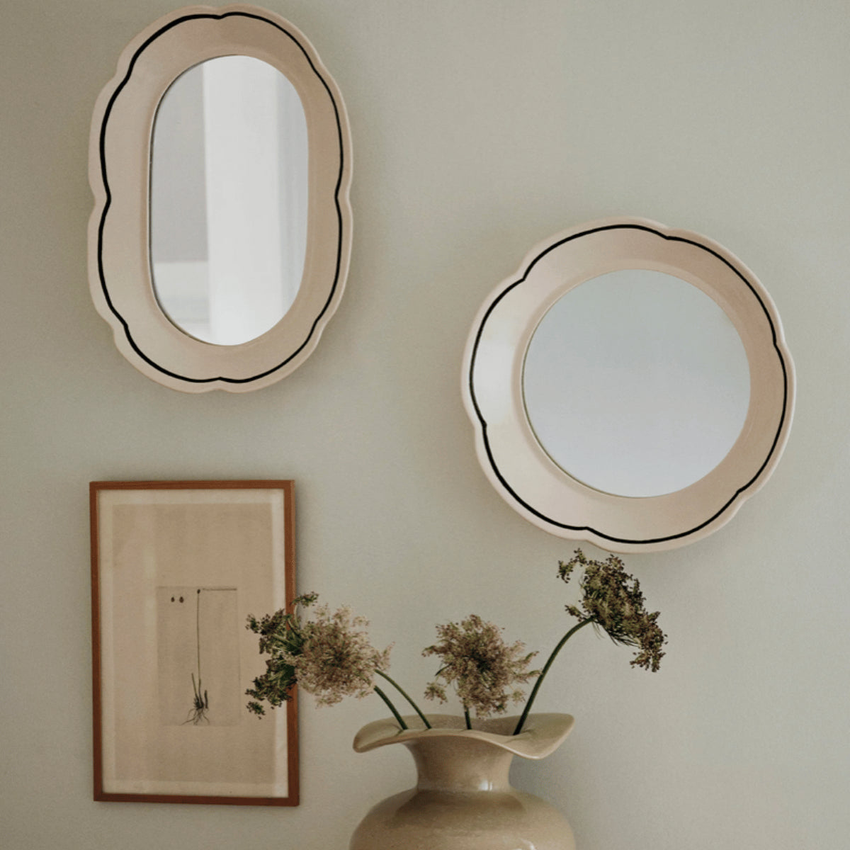 Hilma Spejl Oval 