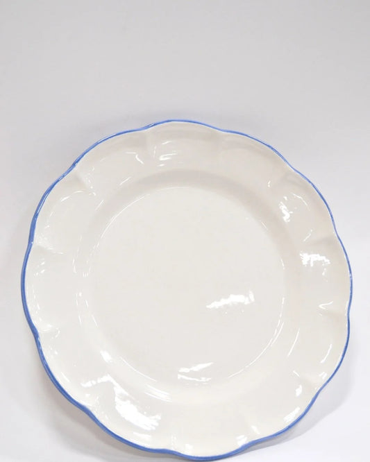 Dinner Plate Light Blue Line