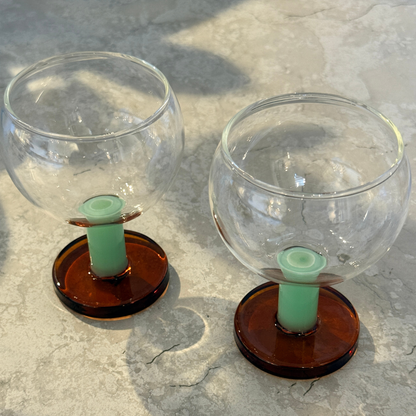 Glass Cantine Amber 2-p