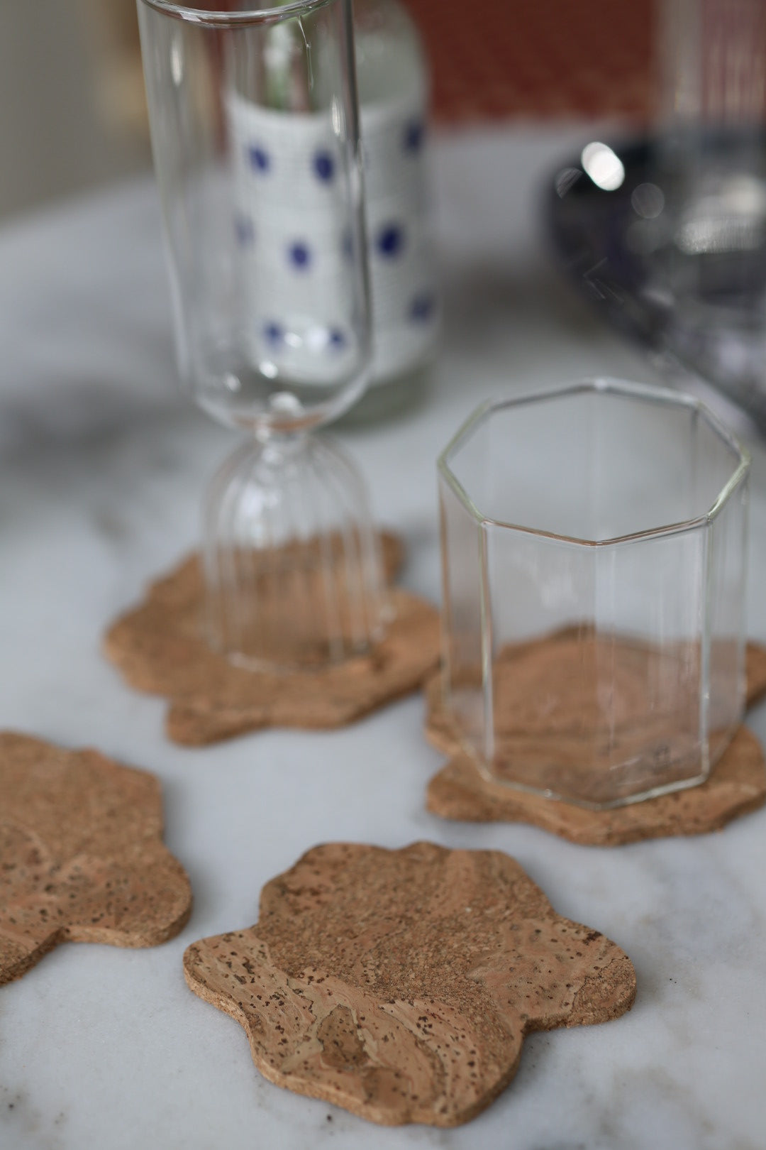 Oscar Cedon Organic Cork Coasters 4-p