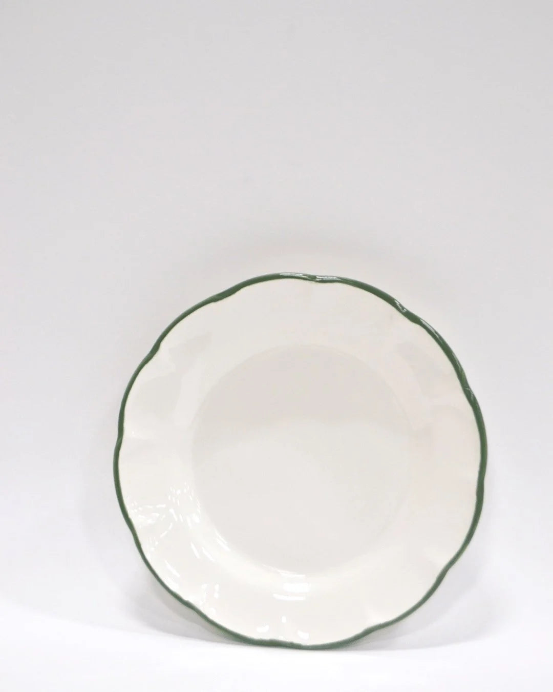 Little Plate Dark Green Line