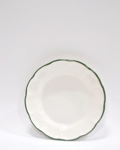Little Plate Dark Green Line