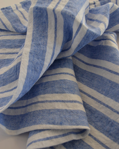 Tea Towel Large Blue Stripes