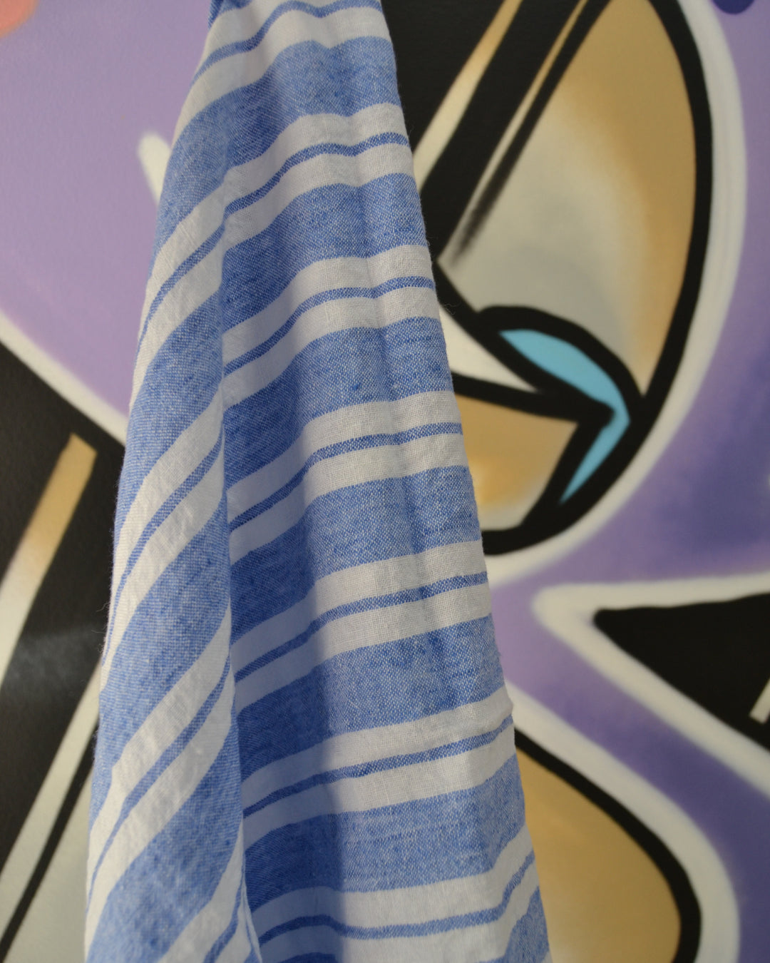 Tea Towel Large Blue Stripes