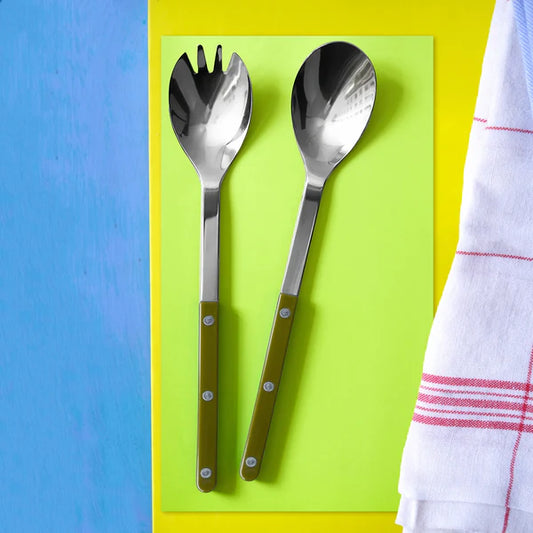 Sabre Salatbestikksett Fern Green