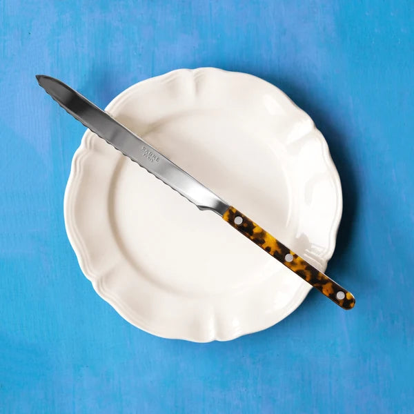 Sabre Paris Bread Knife Faux Tortoise