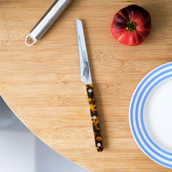 Sabre Paris Tomato Knife Faux Tortoise