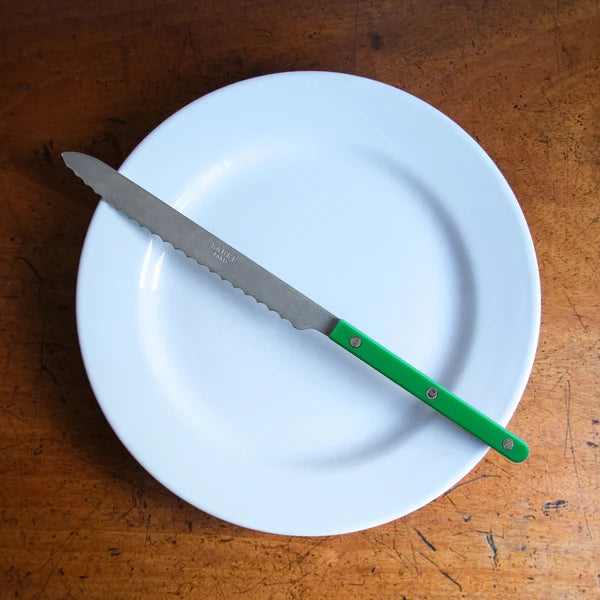 Sabre Paris Vintage Bread Knife Green