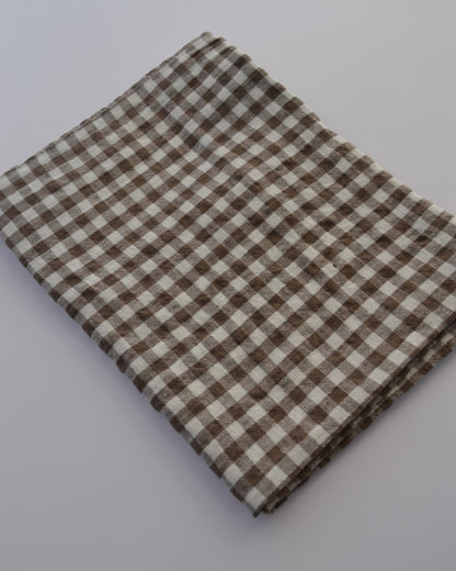 Tea Towel Brown Gingham