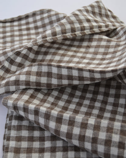 Tea Towel Brown Gingham