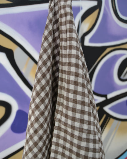 Tea Towel Brown Gingham
