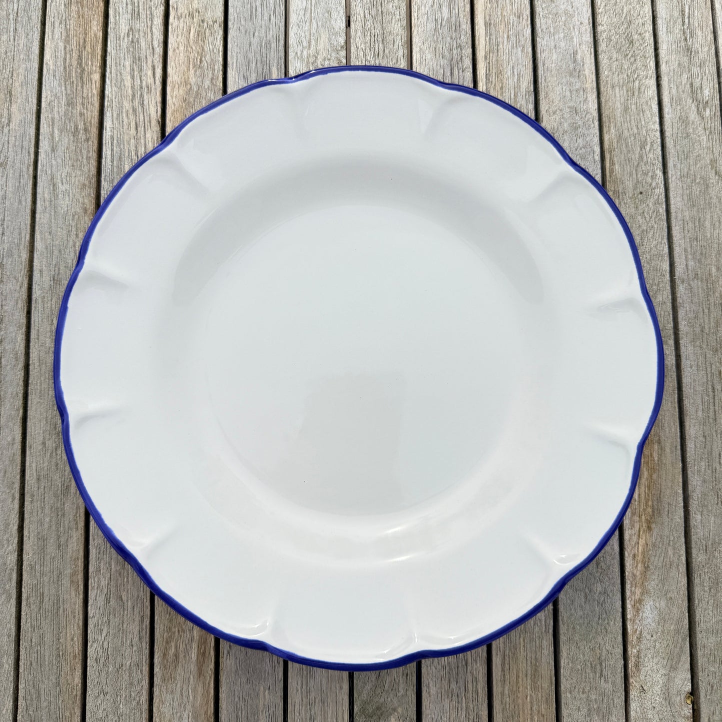 Pasta Plate Blue Line