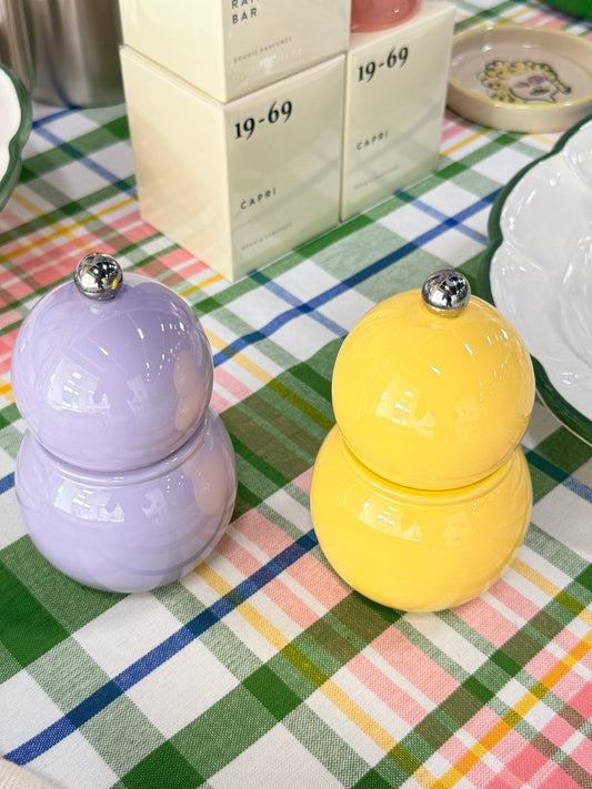 Small Bobbin Salt & Pepper Mill Lilac