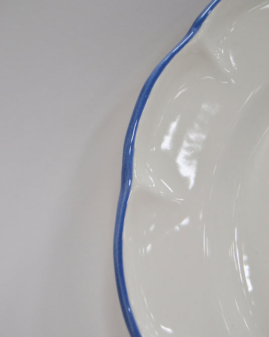 Dinner Plate Light Blue Line