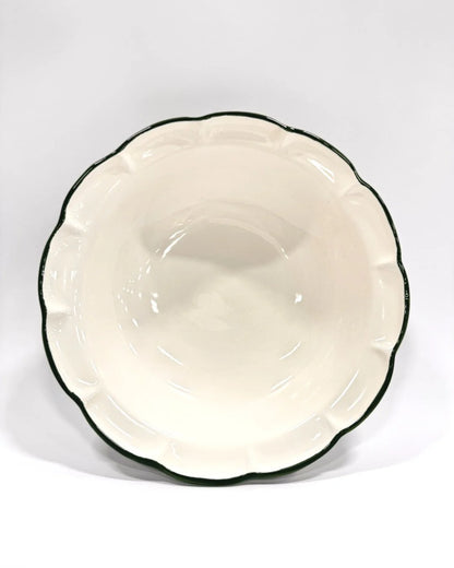 Salad Bowl Dark Green Line