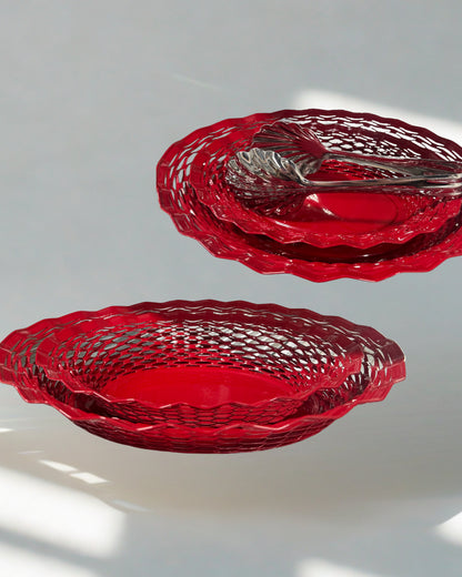 Bread Basket Medium Red