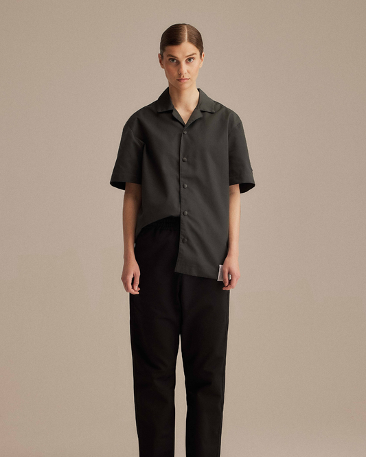 Smör Camp-Collar Jacket Charcoal